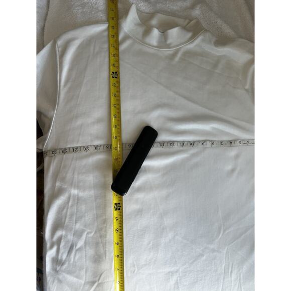 MONDO UOMO Italia Men’s XXL Shirt white Sports Athleisure Pickleball mock neck - Picture 5 of 5